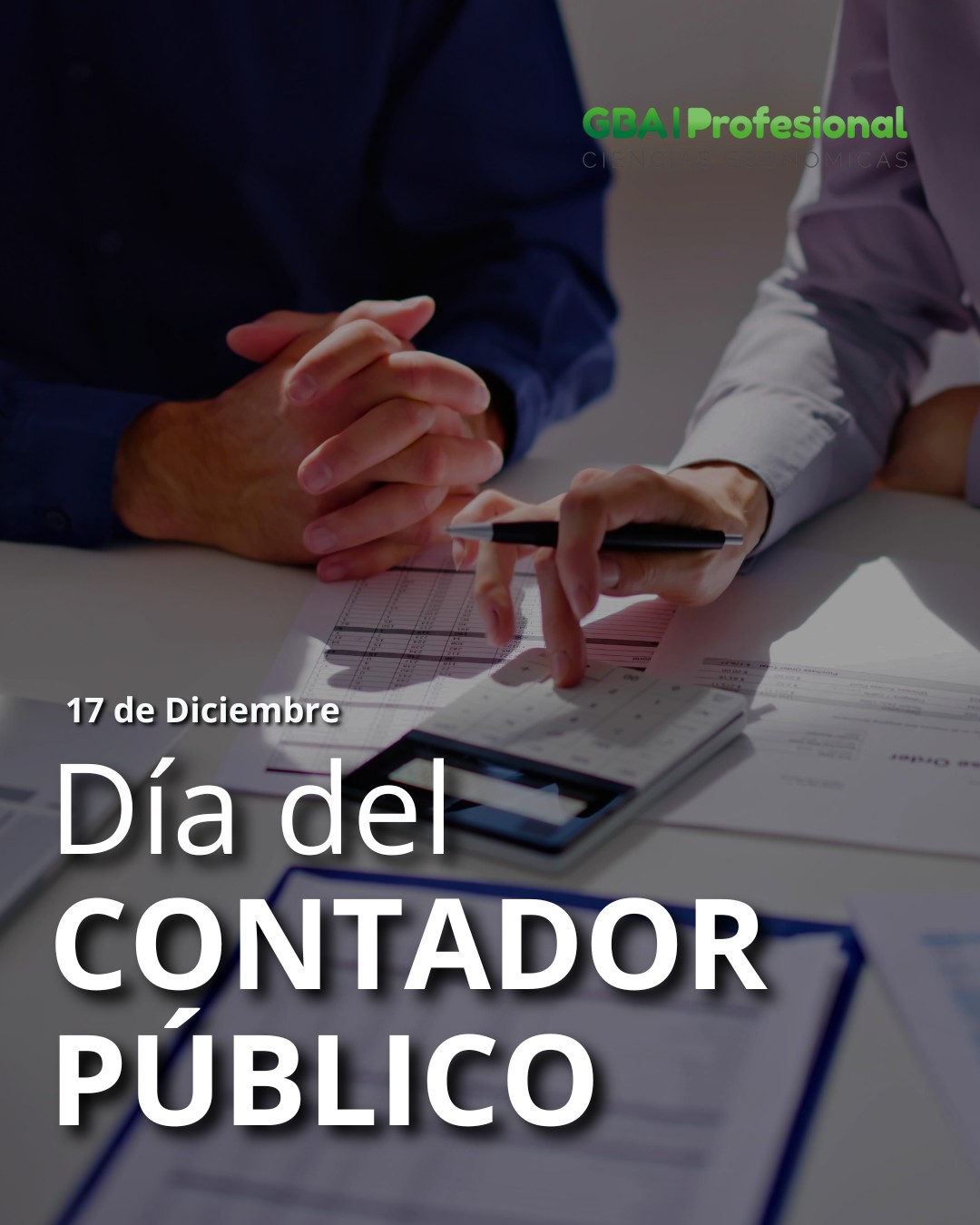 📅 17 de diciembre | Día del Contador Público

Saludamos a quienes, con compromiso, ética y responsabilidad, acompañan el desarrollo de las organizaciones, fortalecen la transparencia y aportan previsibilidad en cada decisión económica.

Desde GBA Profesional – Ciencias Económicas, reconocemos y agradecemos el trabajo diario de los contadores públicos, pieza clave del sistema productivo y profesional.

💚 ¡Feliz día!

#DíaDelContador #ContadorPúblico #CienciasEconómicas #Profesionales #GBAProfesional #ReconocimientoProfesional