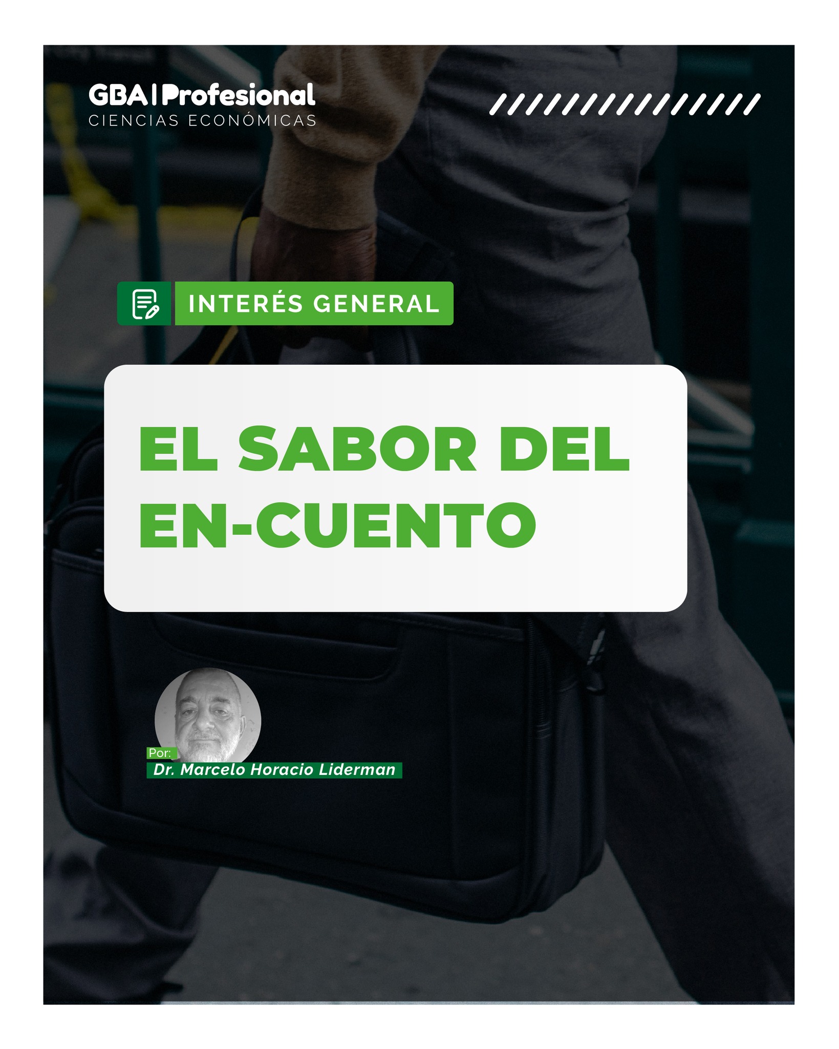 El sabor del en-cuento

Nota del Dr. Marcelo Horacio Liderman.

¿Qué sucede cuando nos permitimos el encuentro, la escucha y la reflexión en un mundo atravesado por la velocidad y la rutina?

Esta nota invita a repensar los vínculos, las experiencias compartidas y el valor del encuentro en la vida personal y profesional.

📖 Leé la nota completa ingresando a www.gbaprofesional.com

#interésgeneral  #gbaprofesional  #cienciaseconomicas  #pensamientocrítico
