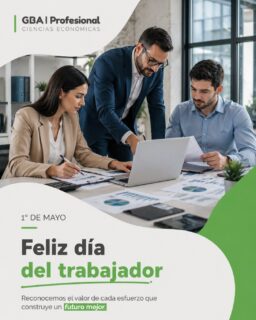 💼 Día del Trabajador

Hoy reconocemos a quienes, con compromiso, dedicación y profesionalismo, construyen día a día el desarrollo de nuestra sociedad.

Desde GBA Profesional, celebramos el valor del trabajo en todas sus formas, destacando el rol fundamental de los profesionales en Ciencias Económicas en un contexto que exige cada vez más preparación y responsabilidad.

🙌 Porque detrás de cada esfuerzo, hay un futuro que se construye.

¡Feliz día del trabajador!

#DíaDelTrabajador #GBAProfesional #CienciasEconómicas #Trabajo #Profesionales