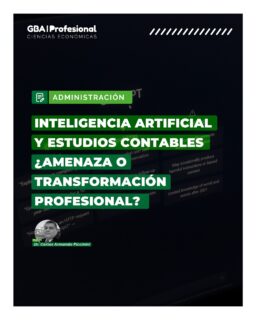 📌 ADMINISTRACIÓN | Dr. Carlos Armando Piccinini
Contador Público (Tomo 138 – Folio 247)

🤖 La Inteligencia Artificial ya forma parte del presente profesional y plantea nuevos desafíos para los estudios contables y las Ciencias Económicas.

En esta nota, el Dr. Carlos Armando Piccinini analiza cómo la IA puede transformar la actividad profesional, optimizar procesos, mejorar la toma de decisiones y redefinir el rol de los profesionales en un entorno cada vez más digitalizado.

📊 ¿Se trata de una amenaza para el trabajo tradicional o de una oportunidad para evolucionar y generar mayor valor agregado?

📖 Una reflexión actual y necesaria sobre innovación, tecnología y el futuro de la profesión.

👉 Descubrí esta y muchas más notas en la nueva edición de GBA Profesional.
🌐 Disponible también en nuestra web: www.gbaprofesional.com

#GBAProfesional #InteligenciaArtificial #IA #EstudiosContables #Tecnología #Innovación #CienciasEconómicas #TransformaciónDigital #ActualidadProfesional