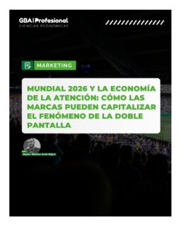 MARKETING | Mundial 2026
El Mundial ya no se vive solo frente al televisor. Hoy, millones de personas comentan, reaccionan y consumen contenido en tiempo real desde una segunda pantalla, transformando la forma en que las marcas conectan con sus audiencias.
En esta edición, Mgter. Matías Ariel Nigro analiza cómo la economía de la atención redefine las estrategias de marketing durante los grandes eventos deportivos y qué oportunidades ofrece el fenómeno de la doble pantalla para generar mayor alcance, interacción y recordación de marca.
Una mirada actual sobre uno de los mayores desafíos del marketing digital.
📖 Leé la nota completa en la Edición 120 de GBA Profesional – Ciencias Económicas.
🌐 Disponible en www.gbaprofesional.com