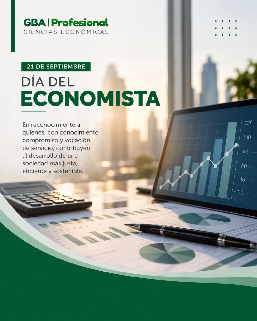 📊 21 de septiembre | Día del Economista
Hoy reconocemos a quienes hacen del análisis, la planificación y la comprensión de la realidad económica herramientas para enfrentar los desafíos de nuestro tiempo.
A quienes, desde distintos ámbitos profesionales, aportan conocimiento para interpretar escenarios, orientar decisiones y contribuir al desarrollo económico y social.
Desde GBA Profesional – Ciencias Económicas, saludamos a todos los economistas en su día y destacamos su compromiso con una sociedad más justa, eficiente y sostenible.
¡Feliz Día del Economista! 📈
#DíaDelEconomista #Economistas #CienciasEconómicas #Economía #GBAProfesional